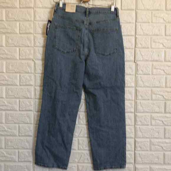 Universal thread‎ straight stretch high-rise button Blue Jeans Women’s Size 6 - Picture 5 of 7